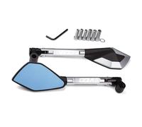 Motorrad-Rückspiegel Motorrad RearView Außenspiegel Für MOTO Für GUZZI V 100 V100 Lenker Flügel Spiegel Grad Drehbare Motorradspiegel aus Aluminiumlegierung