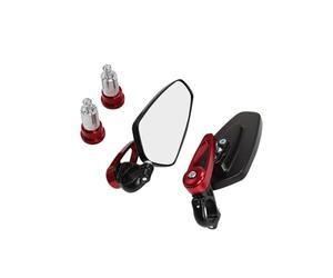 Motorrad Rückspiegel Passend Für Honda 7/8 "22mm Motorrad Rearview Außenspiegel Universal Roller Bar End Lenker Spiegel Zubehör(MP-161-R)