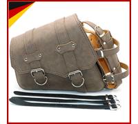 Motorrad Satteltaschen PU Leder Seitliche Werkzeugtaschen Braun für Sattel