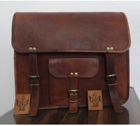 Motorrad Satteltaschen Seitentasche Tasche Braun Leder 12" x15" x5" Packtasch...