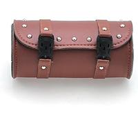 Motorrad Satteltaschen Wasserdicht PU-Leder Robustes Zubehör 21cm Braun für