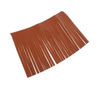Motorrad Satteltaschenfransen aus PU Leder, Braun, Vintage | Schutz für Satteltaschen, Dekorativer Stil, für Motorradzubehör, Handgefertigte Zierfransen