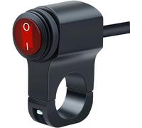 Motorrad Schalter Aluminium Lenkerschalter mit LED für Scheinwerfer Wasserdicht