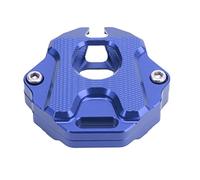 Motorrad-Schlüsselgehäuse, CNC-Metall, Solide, Stilvoll, Perfekte Passform, Ersatz für CB650R CBR650R 2020, Schwarzes Gehäuse, Kopfschalenschutz, Klingenhalter, (Blue)