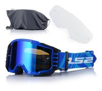 Motocrossbrille LS2 Charger Pro MX Brille Blue Iridium blau verspiegelt
