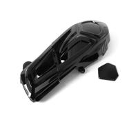 Motorrad-Seitenmotorabdeckung Links Getriebe-Hitzeschild Motorschutz Für Vespa GTS GTV 300 Motorschutz Sturzbügel(Helles Schwarz)