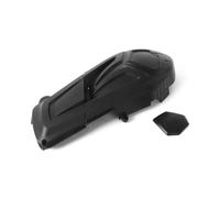 Motorrad-Seitenmotorabdeckung Links Getriebe-Hitzeschild Motorschutz Für Vespa GTS GTV 300 Motorschutz Sturzbügel(Matt-schwarz)