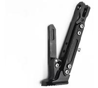 Motorrad Seitenständer Für Honda Rebel 300 500 CMX300 CMX500, rutschfeste Motorrad Kickstand, Verstellbare Fußstütze Parkbein Motorroller Ständer Zubehör,Black