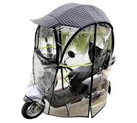 Motorrad-Sonnenblende, Schattenzelt, Sonnen- und Regenschutz für Motorrad, Elektromobil (mit Rückspiegel)