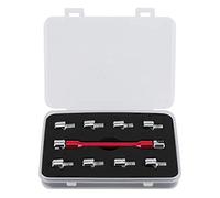 Motorrad-Speichenschlüssel,Motorrad-Speichen-Drehmomentschlüssel, Motorrad-Speichenschlüssel, CNC-Schraubenschlüssel-Set 5.0-6.8 Länge 93 mm/3.7 Zoll für die meisten Motorräder(ROT)