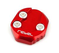 Motorrad Ständer Für Honda Rebel CMX300 CMX500 2017-2023 Motorrad Zubehör Ständer Verlängerung Pad Seite Stehen Vergrößerungs Platte(Red)