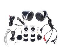 Motorrad-Stereo-Lenker-Lautsprecher mit 3 EQ-Modi, Silber