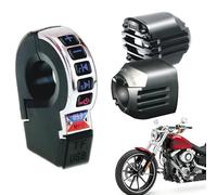 Motorrad-Stereoanlage - 2,5 Zoll 20Wx2 ABS Lenker Lautsprecher Set, Wasserdicht Kabellos, Telefon Ladehorn für Roller, Fahrrad, Auto, Radfahren, Outdoor, Erwachsene