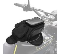 Motorrad Tankrucksack, Universal Motorrad Tank Dekorativer Rucksack Schwarz Wasserdicht Oxford Stoff Fahrrad Rucksack Magnet Navigation Satteltasche Reiten Handyhalter Tasche mit Transparent Fenster
