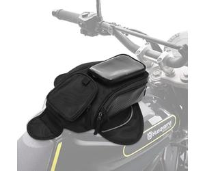 Motorrad Tankrucksack, Universal Motorrad Tank Dekorativer Rucksack Schwarz Wasserdicht Oxford Stoff Fahrrad Rucksack Magnet Navigation Satteltasche Reiten Handyhalter Tasche mit Transparent Fenster