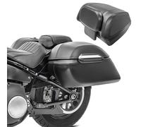 Motorrad Topcase Set für Costumbikes + Seitenkoffer + Montagekit Kunstleder