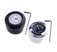 Motorrad Uhr 7/8" Uhren Clock Wasserdicht Thermometer Für Motorrad Lenkeruhr