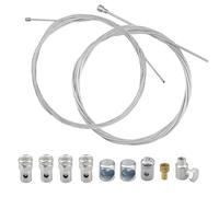 Motorrad Universal Kabelreparatursatz, Reparaturset Bowdenzug Gaszug Schaltzug Kupplungszug, mit 9x Nippel für Fahrrad Roller Mofa Moped Go-Karts Motorräder