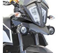 Motorrad Untere Vorderrad Schnabel Nasenkegel Abdeckung fur 390 ADV 390 ADV 2019 2020 2021 2022 2023 Scheinwerfe Aerodynamisches Winglets Verkleidungs Dekorationsset (Schwarz)