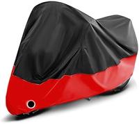 Motorrad Wasserdicht Abdeckplane, Für Honda Monkey 125 Monkey125 Outdoor Winterfest Moped Abdeckung Beständiges Staubschutz,D/BlackRed