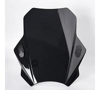 Motorrad Windschild Für Can-Am Ryker 600 2019 Für Can Am Ryker 900 Für Rally Edition 900 cc 600 cc Motorrad Einstellbare Windschutzscheibe Universal Spoiler Luftabweiser (Farbe : Schwarz)