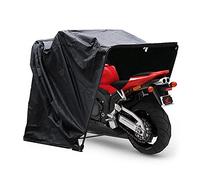 Motorrad Zelt Wasserdicht Uv geschützt Zeltgarage,Motorrad Faltgarage 270 x 105 x 155cm Kann 103 Zoll von Motorrädern Schutzplane mit Tragetasche Schwarz