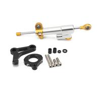 Motorrad Zubehör CNC Motorrad Lenkungsdämpfer Stabilisator Halterung Für Yamaha XMAX300 X-MAX300 2017-2023 Puffer Montage Unterstützung Kit Lenkung Stabilisieren Dämpfer Halterung(Satz 3)