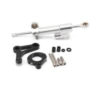 Motorrad Zubehör CNC Motorrad Lenkungsdämpfer Stabilisator Halterung Für Yamaha XMAX300 X-MAX300 2017-2023 Puffer Montage Unterstützung Kit Lenkung Stabilisieren Dämpfer Halterung(Satz 4)