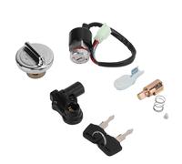 Motorrad Zündschalter Für Dax für Skyteam 50cc 125cc ST50 ST125 Zündschalterschloss-Set Zündschalter-Gasabdeckungssatz Helmschloss 2-Schlüssel Zuendschloss