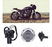 Motorrad-Zündschloss-Set für Helm, Kraftstofftankschloss mit Schlüssel passend für Yamaha XJR XJR1200 XJR1300 XJR400 FZ400