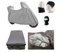 Motorradabdeckung aus Fleece, wasserdicht gegen Hagel, 250 g, für Motorrad und Motorroller, Maxiscooter und Maximotorrad, Windschutzscheibe/Windschild, kompatibel mit S UZUKI Burgman AN 400 Business
