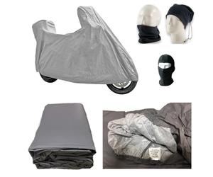 Motorradabdeckung aus Fleece, wasserdicht gegen Hagel, 250 g, für Motorrad und Motorroller, Maxiscooter und MaxiMOTO, Windschild, kompatibel mit S UZUKI Burgman AN 400 Limited