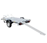 Motorradanhänger STEMA "STM 1000-21-15.1", silber (silberfarben), KFZ-Anhänger (74337600-0) silberfarben