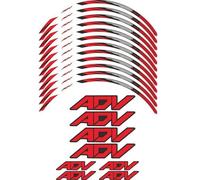 Motorradaufkleber Für Honda ADV350 ADV 350 2022-2023 Motorrad-Radaufkleber, Felgenaufkleber, Streifen-Zubehör-Aufkleber (Color : Rosso)