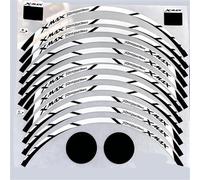 Motorradaufkleber Für Yamaha Xmax 300 125 Motorrad 15'' 14'' Radnabenaufkleber Reflektierende Felgenstreifen Klebeband Zubehör Aufkleber(White)