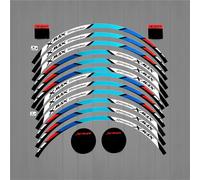 Motorradaufkleber Motorrad Aufkleber Zubehör Für Yamaha Xmax 300 250 125 Radnabe Reflektierende Reifen Innenring Streifen(Natural)