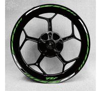 Motorradaufkleber Reflektierende Motorrad-Radnabenaufkleber Für Yamaha R1 R15 R125 R6 R7 MT-09 MT09 MT07 MT10 TRACER Rim Decals Zubehör(White green)