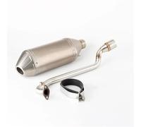 Motorradauspuff-Komplettsystem, Vorderes Schalldämpfer-Verbindungsrohr. Modifizierte Ersatzteile Für KYMCO KRV180 Krv180 Auspuffrohr für Motorrad(Style 7)