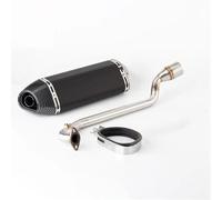 Motorradauspuff-Komplettsystem, Vorderes Schalldämpfer-Verbindungsrohr. Modifizierte Ersatzteile Für KYMCO KRV180 Krv180 Auspuffrohr für Motorrad(Style 9)