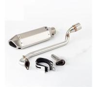 Motorradauspuff-Komplettsystem, Vorderes Schalldämpfer-Verbindungsrohr. Modifizierte Ersatzteile Für KYMCO KRV180 Krv180 Auspuffrohr für Motorrad(Style 4)