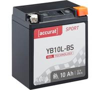 Accurat Sport GEL YB10L-BS Motorradbatterie 10Ah 12V