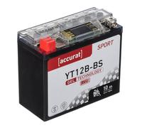 Accurat Sport GEL LCD YT12B-BS Motorradbatterie 10Ah 12V (DIN 51015) YT12B-4 YG12B-4