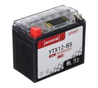 Accurat Sport GEL LCD YTX12-BS Motorradbatterie 12Ah 12V (DIN 51012) YTX12-4 Gel12-12-BS 51012 YB12B-B2