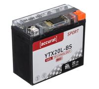 Motorradbatterie YTX20L-BS Gel 12V 20Ah Motorrad Batterie mit Display Akku 18Ah