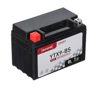 Accurat Sport GEL YTX9-BS Motorradbatterie 9Ah 12V (DIN 50812) YT9B-BS YG9-BS