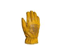 Coyote Yellow Grey Leder Vintage Motorrad Handschuhe , S S yellow grey