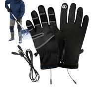 Motorradhandschuhe mit Heizung, 3 Stufen, USB, wiederaufladbar, Unisex, Touchscreen, für den Winter, elektrische Handschuhe für Herren, für Motorrad, Bau, Outdoor, Schneeschaufel
