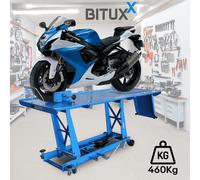 Motorrad Hebebühne Motorradheber Hydraulisch mit Fußpumpe bis 464kg BITUXX