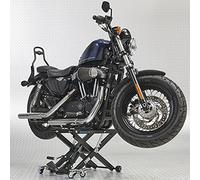 Motorradheber Scherenheber Harley-Lift Mattschwarz - Motorrad Scherenhebebühne 500 kg Tragkraft - 42 cm Hubhöhe, 9,5 cm Mindesthöhe, 85 x 50 cm, Fußhebel & Gummiauflage