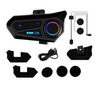 Motorradhelm Headset, Kabelloser Halbhelm Lautsprecher, IPX6 Wasserdicht Audio Gegensprechanlage, Typ C Ladegerät für Reiten, Touring, Rennen, Roller, Cruiser, Pendeln, Reisen